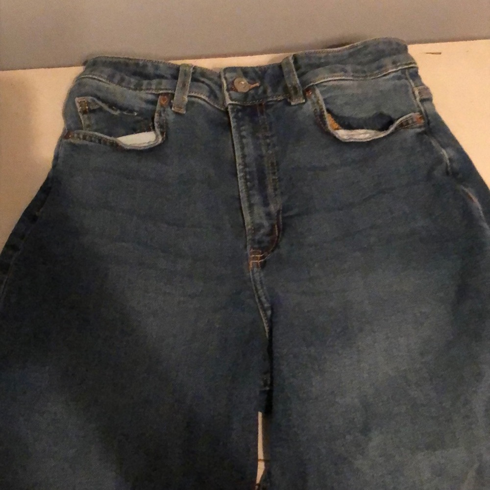 Dark blue denim jeans